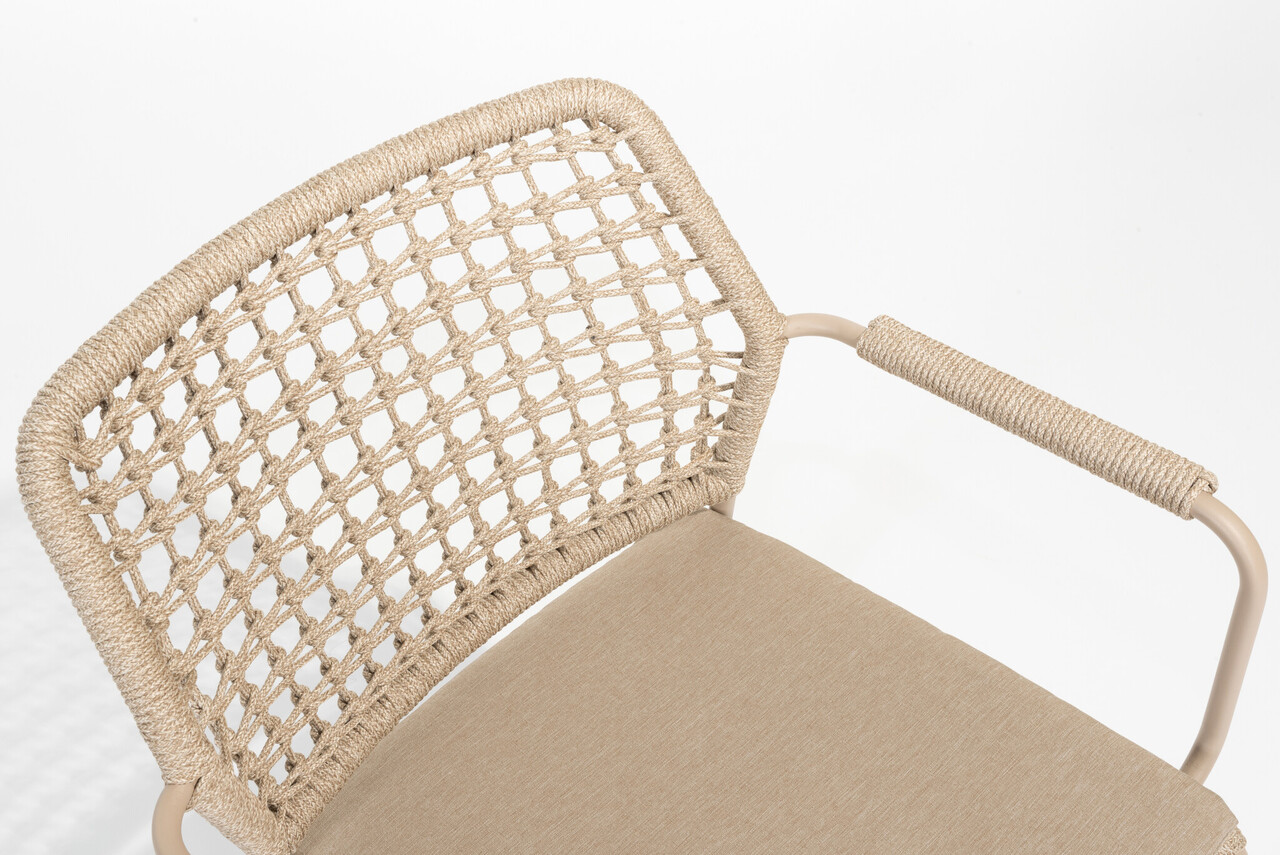 Taste 4SO Barista Prado ellips dining tuinset teak 240x115xH75 cm 7 delig teak latte Taste 4SO