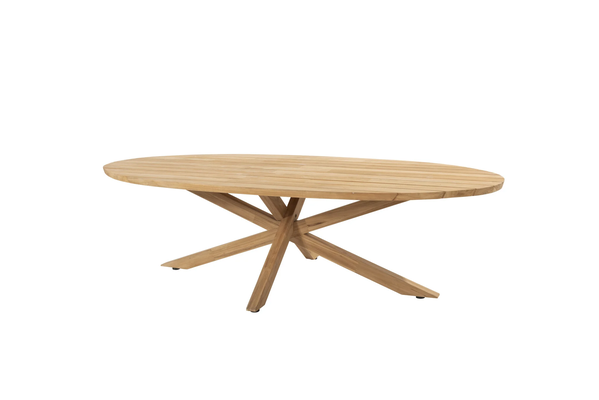 Taste 4SO Barista Prado ellips dining tuinset teak 240x115xH75 cm 7 delig teak latte Taste 4SO