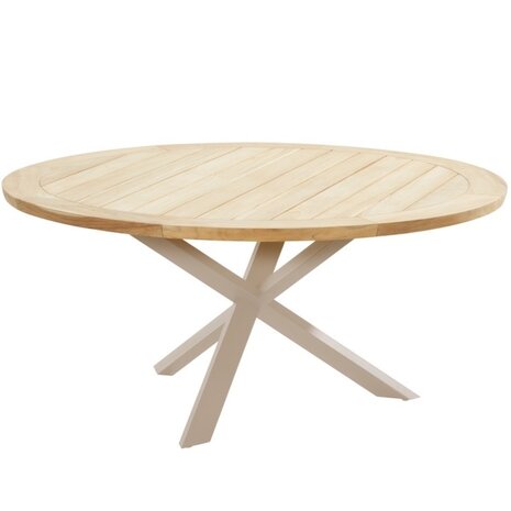 Taste 4SO Prado dining tuintafel 160øx75 cm rond teak latte Taste 4SO Taste 4SO Prado dining tuintafel 160øx75 cm rond teak latte Taste 4SO