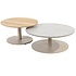 Sara set loungetafels central pole 65 cm en 80 cm latte Taste 4SO Sara set loungetafels central pole 65 cm en 80 cm latte Taste 4SO