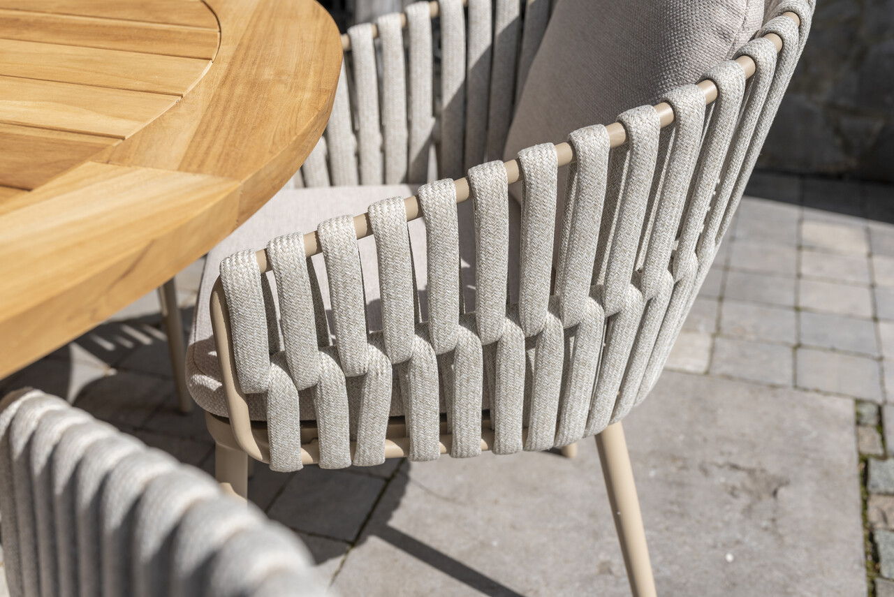 Taste 4SO Eva dining tuinstoel latte rope Taste 4SO Taste 4SO Eva dining tuinstoel latte rope Taste 4SO