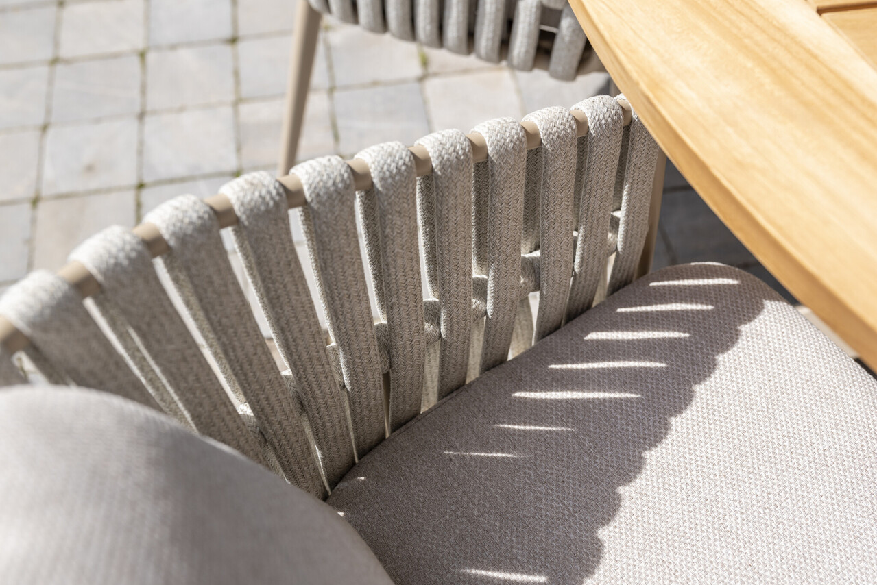 Taste 4SO Eva Prado ellips dining tuinset teak 240x115xH75 cm 7 delig teak latte Taste 4SO Taste 4SO Eva Prado ellips dining tuinset teak 240x115xH75 cm 7 delig teak latte Taste 4SO