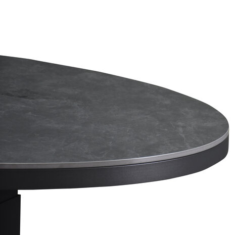 AVH-Collectie Primitivo lounge diningtafel ovaal 150x90xH51-72cm in hoogte verstelbaar aluminium antraciet AVH-Collectie Primitivo lounge diningtafel ovaal 150x90xH51-72cm in hoogte verstelbaar aluminium antraciet