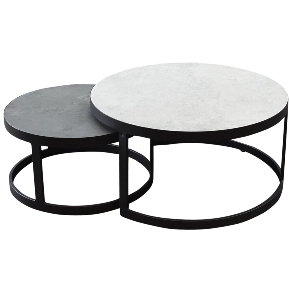 Salontafel Martin Zwart Rond 80cm