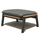 AVH-Collectie Alzano voetenbank aluminium teak antraciet