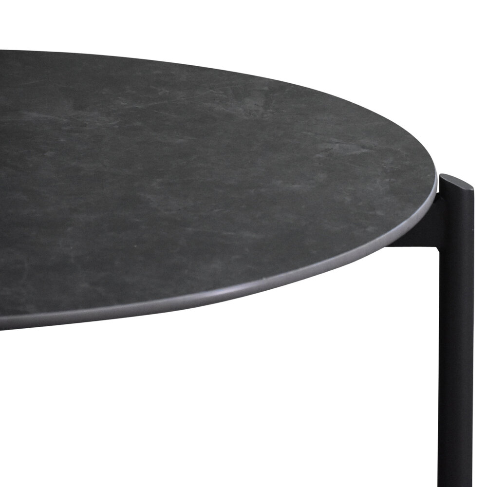 AVH-Collectie Tucson bijzettafel 87cm rond H38cm antraciet AVH-Collectie Tucson bijzettafel 87cm rond H38cm antraciet