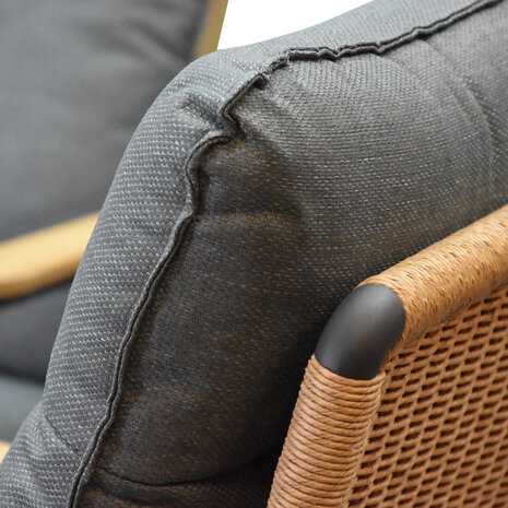 AVH-Collectie Alzano stoel bank loungeset 5 delig verstelbaar antraciet aluminium AVH-Collectie Alzano stoel bank loungeset 5 delig verstelbaar antraciet aluminium