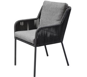 AVH-Collectie Sussex dining tuinstoel antraciet rope AVH-Collectie Sussex dining tuinstoel antraciet rope