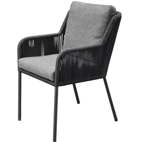 AVH-Collectie Sussex dining tuinstoel antraciet rope AVH-Collectie Sussex dining tuinstoel antraciet rope