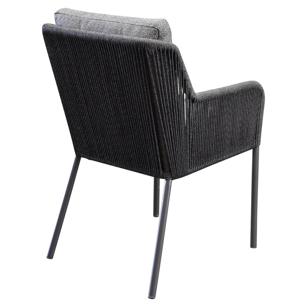 AVH-Collectie Sussex dining tuinstoel antraciet rope AVH-Collectie Sussex dining tuinstoel antraciet rope