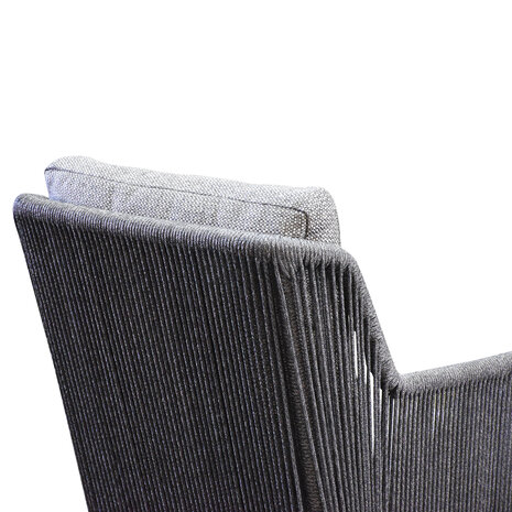 AVH-Collectie Sussex dining tuinstoel antraciet rope AVH-Collectie Sussex dining tuinstoel antraciet rope