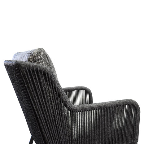 AVH-Collectie Sussex dining tuinstoel antraciet rope AVH-Collectie Sussex dining tuinstoel antraciet rope
