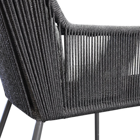 AVH-Collectie Sussex dining tuinstoel antraciet rope AVH-Collectie Sussex dining tuinstoel antraciet rope