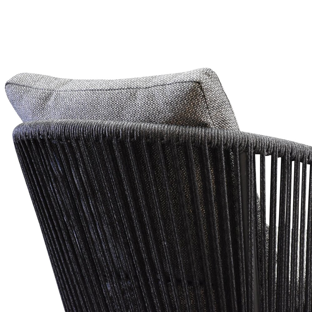 AVH-Collectie Brightling dining tuinstoel antraciet rope AVH-Collectie Brightling dining tuinstoel antraciet rope