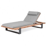 SUNS SUNS Nardo lounger light antracite mixed weave / matt royal grey SUNS SUNS Nardo lounger light antracite mixed weave / matt royal grey