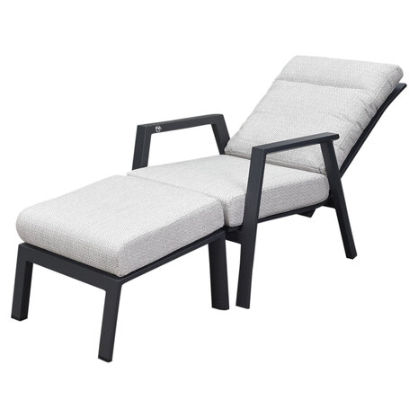 AVH-Collectie Barolo lounge tuinstoel verstelbaar aluminium antraciet AVH-Collectie Barolo lounge tuinstoel verstelbaar aluminium antraciet