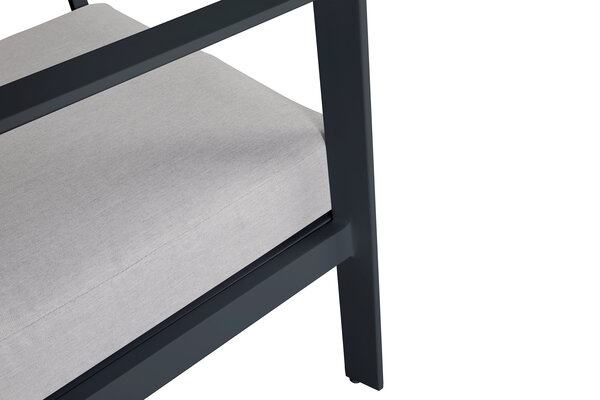 AVH-Collectie Jamaica stoel bank dining loungeset 5 delig aluminium antraciet