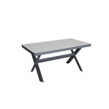 AVH-Collectie Jamaica dining tuintafel 140x80xH67,5 cm antraciet AVH-Collectie Jamaica dining tuintafel 140x80xH67,5 cm antraciet