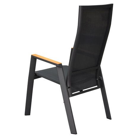 AVH-Collectie Nancy dining tuinstoel aluminium teak antraciet AVH-Collectie Nancy dining tuinstoel aluminium teak antraciet