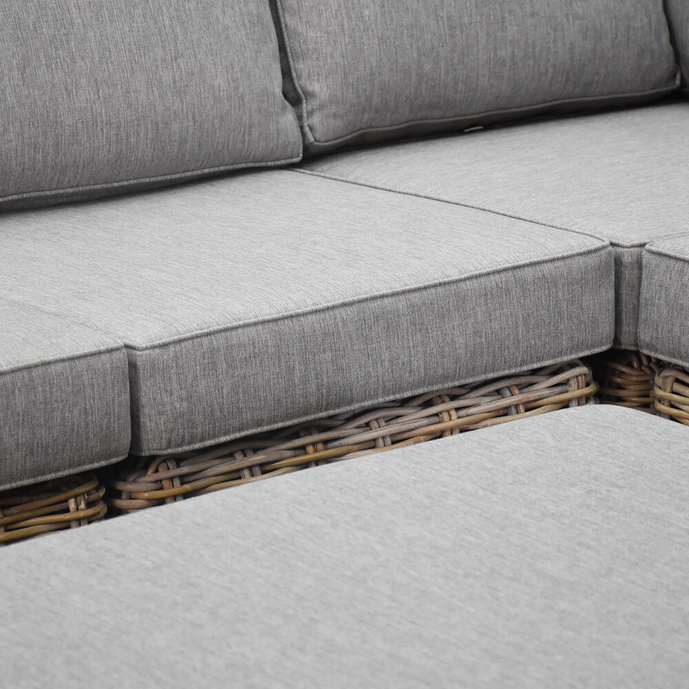 AVH-Collectie Serva hoek loungeset 5-delig naturel rotan AVH-Collectie Serva hoek loungeset 5-delig naturel rotan