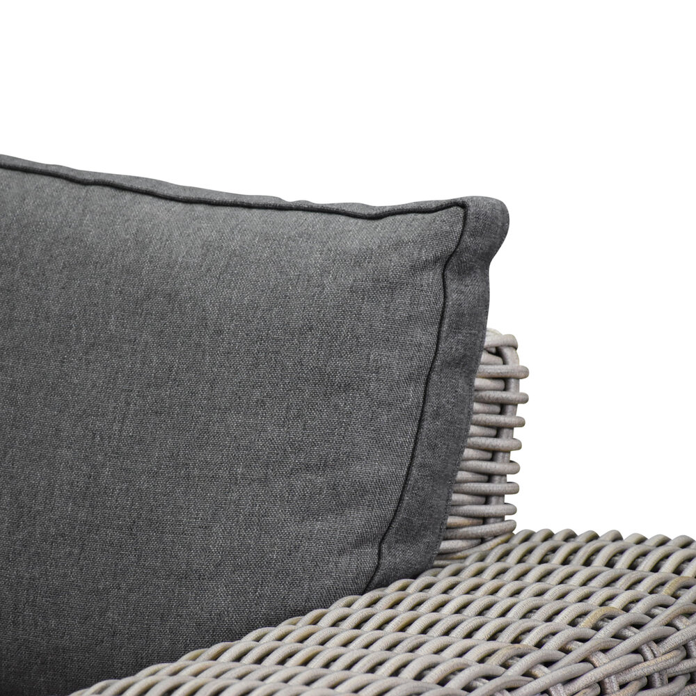 AVH-Collectie Queen hoek loungeset 4 delig grijs wicker AVH-Collectie Queen hoek loungeset 4 delig grijs wicker