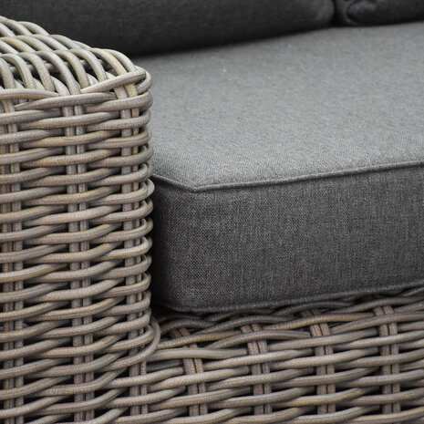 AVH-Collectie Queen hoek loungeset 4 delig grijs wicker AVH-Collectie Queen hoek loungeset 4 delig grijs wicker