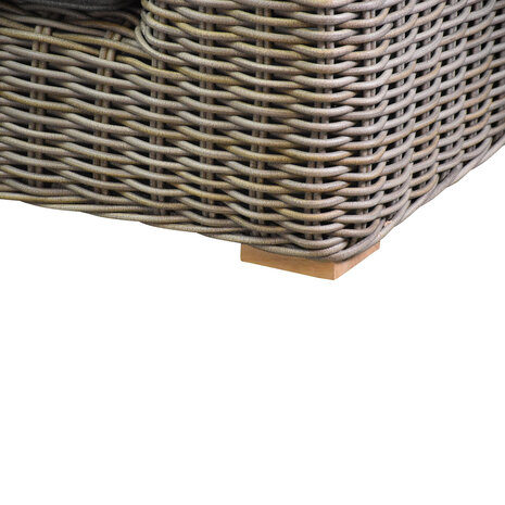 AVH-Collectie Queen hoek loungeset 3 delig grijs wicker AVH-Collectie Queen hoek loungeset 3 delig grijs wicker