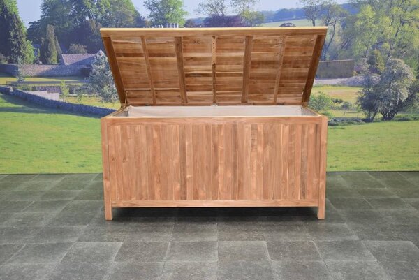 AVH-Collectie Kussenbox opbergbox XL teak 185x100xH85 cm AVH-Collectie Kussenbox opbergbox XL teak 185x100xH85 cm