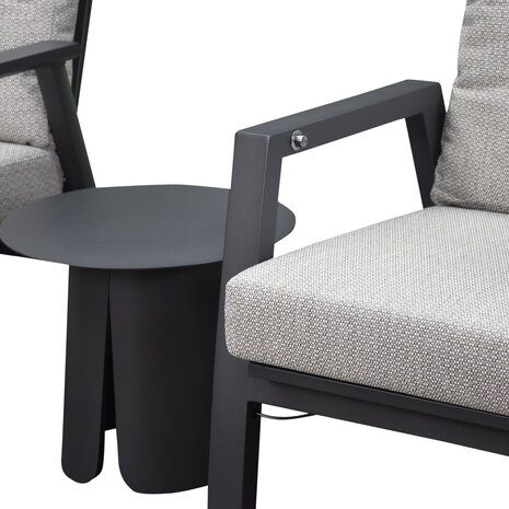 AVH-Collectie Barolo lounge balkonset 5 delig verstelbaar antraciet aluminium AVH-Collectie Barolo lounge balkonset 5 delig verstelbaar antraciet aluminium