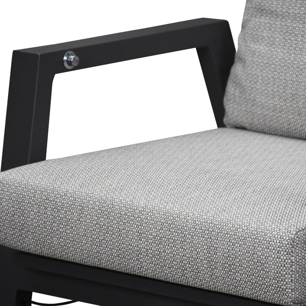 AVH-Collectie Barolo lounge balkonset 3 delig verstelbaar antraciet aluminium AVH-Collectie Barolo lounge balkonset 3 delig verstelbaar antraciet aluminium