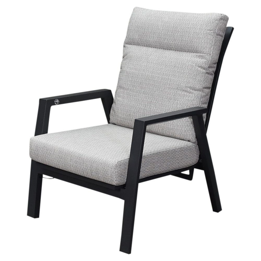 AVH-Collectie Barolo lounge balkonset 2 delig verstelbaar antraciet aluminium AVH-Collectie Barolo lounge balkonset 2 delig verstelbaar antraciet aluminium