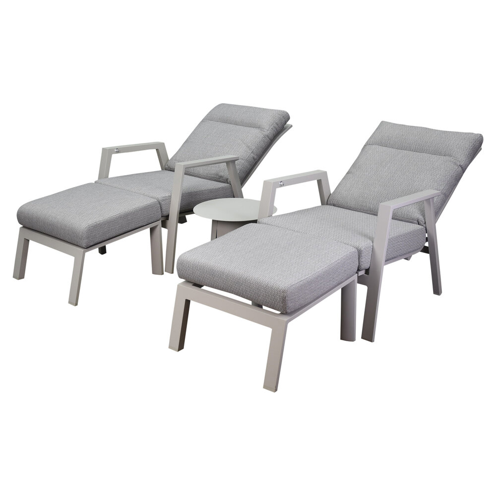 AVH-Collectie Barolo lounge balkonset 5 delig verstelbaar latte zand aluminium AVH-Collectie Barolo lounge balkonset 5 delig verstelbaar latte zand aluminium