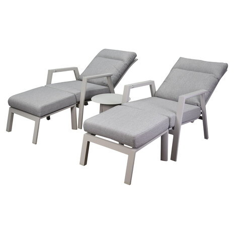 AVH-Collectie Barolo lounge balkonset 5 delig verstelbaar latte zand aluminium AVH-Collectie Barolo lounge balkonset 5 delig verstelbaar latte zand aluminium