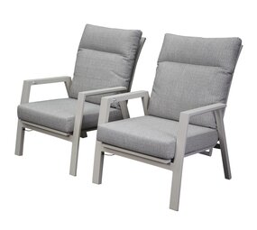 AVH-Collectie Barolo lounge balkonset 2 delig verstelbaar latte zand aluminium AVH-Collectie Barolo lounge balkonset 2 delig verstelbaar latte zand aluminium