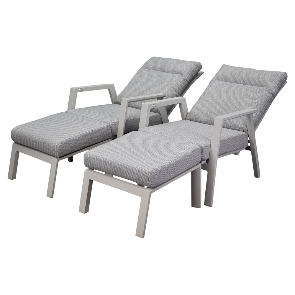 AVH-Collectie Barolo lounge balkonset 4 delig verstelbaar latte zand aluminium AVH-Collectie Barolo lounge balkonset 4 delig verstelbaar latte zand aluminium