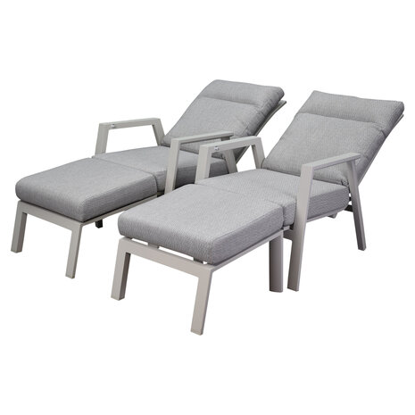 AVH-Collectie Barolo lounge balkonset 4 delig verstelbaar latte zand aluminium AVH-Collectie Barolo lounge balkonset 4 delig verstelbaar latte zand aluminium