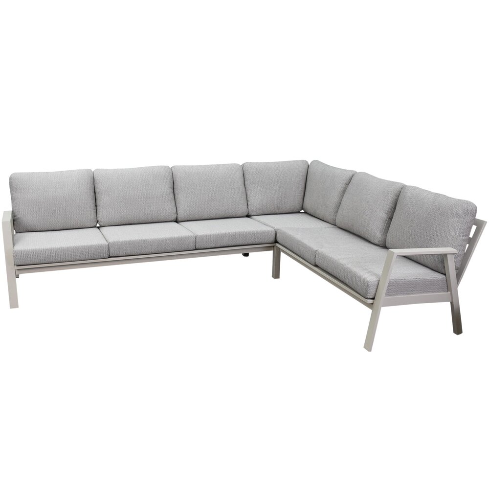 AVH-Collectie Barolo hoek loungeset 3 delig aluminium latte zand AVH-Collectie Barolo hoek loungeset 3 delig aluminium latte zand