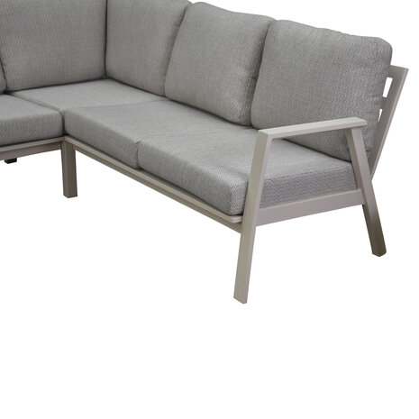 AVH-Collectie Barolo hoek loungeset 6 delig aluminium latte zand AVH-Collectie Barolo hoek loungeset 6 delig aluminium latte zand