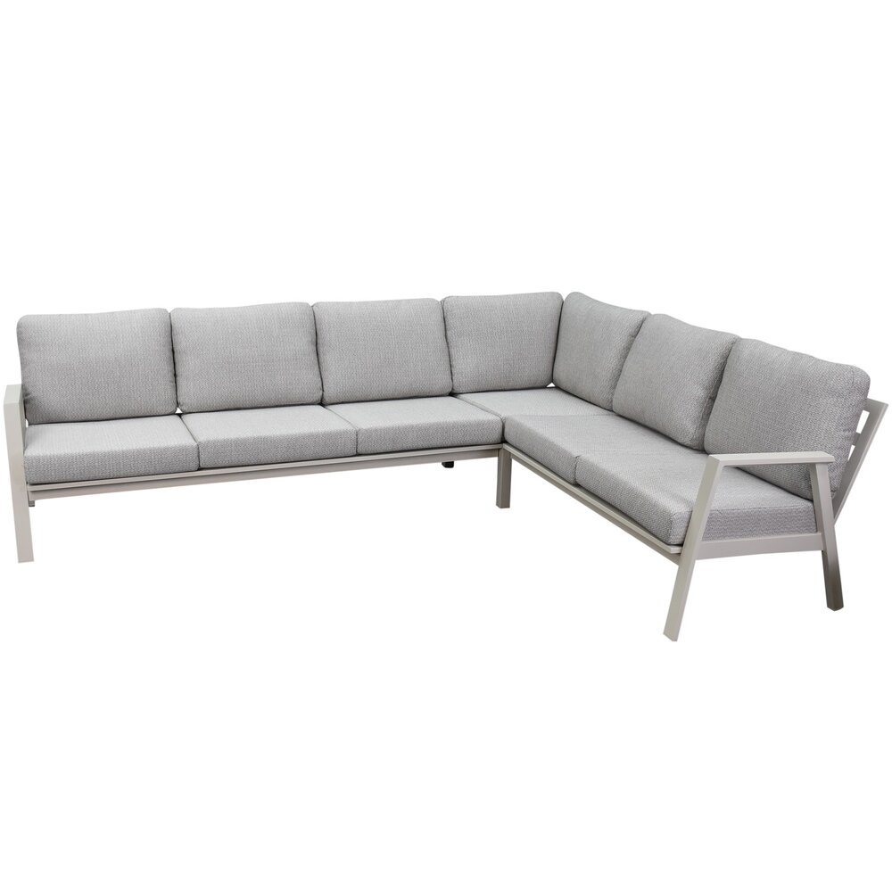 AVH-Collectie Barolo hoek loungeset 6 delig aluminium latte zand AVH-Collectie Barolo hoek loungeset 6 delig aluminium latte zand