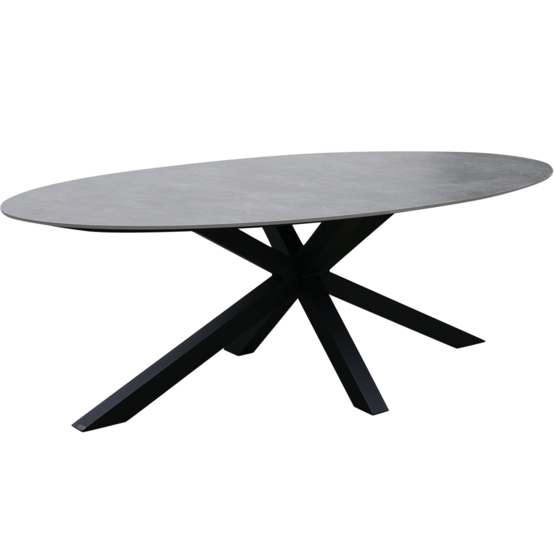 KESSER Tuintafel 156x78 Cm – Voor 6 Personen, HDPE-houtlook, Gepoedercoat Staal, Weerbestendig, Incl. 6 Vilten Onderzetters