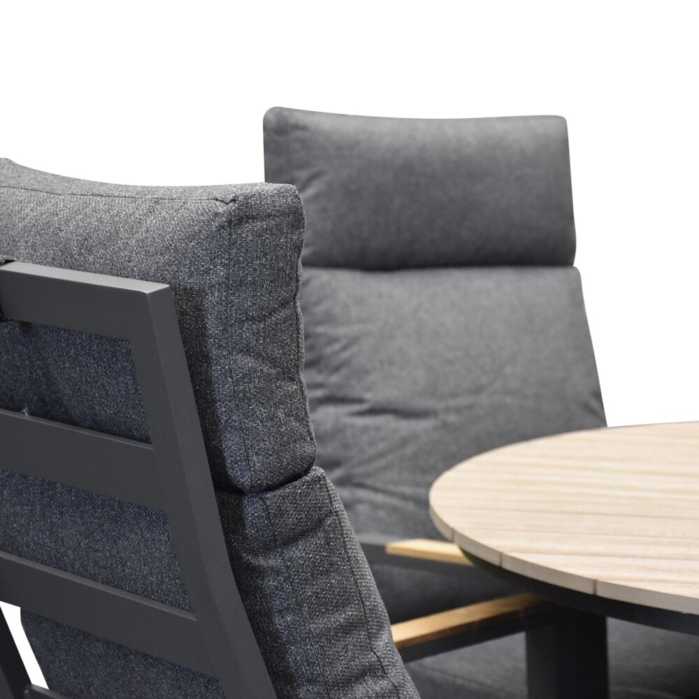 AVH-Collectie Kota dining tuinstoel verstelbaar antraciet aluminium AVH-Collectie Kota dining tuinstoel verstelbaar antraciet aluminium