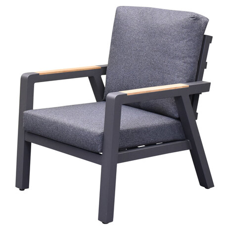 AVH-Collectie Costa Rica lounge tuinstoel aluminium antraciet AVH-Collectie Costa Rica lounge tuinstoel aluminium antraciet