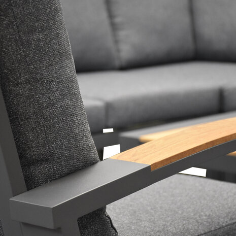 AVH-Collectie Costa Rica hoek loungeset 4 delig aluminium antraciet AVH-Collectie Costa Rica hoek loungeset 4 delig aluminium antraciet