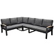 AVH-Collectie Costa Rica hoek loungeset 4 delig aluminium antraciet AVH-Collectie Costa Rica hoek loungeset 4 delig aluminium antraciet