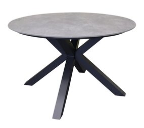 AVH-Collectie Puccini dining tuintafel 120xH75 cm rond met ceramic blad AVH-Collectie Puccini dining tuintafel 120xH75 cm rond met ceramic blad