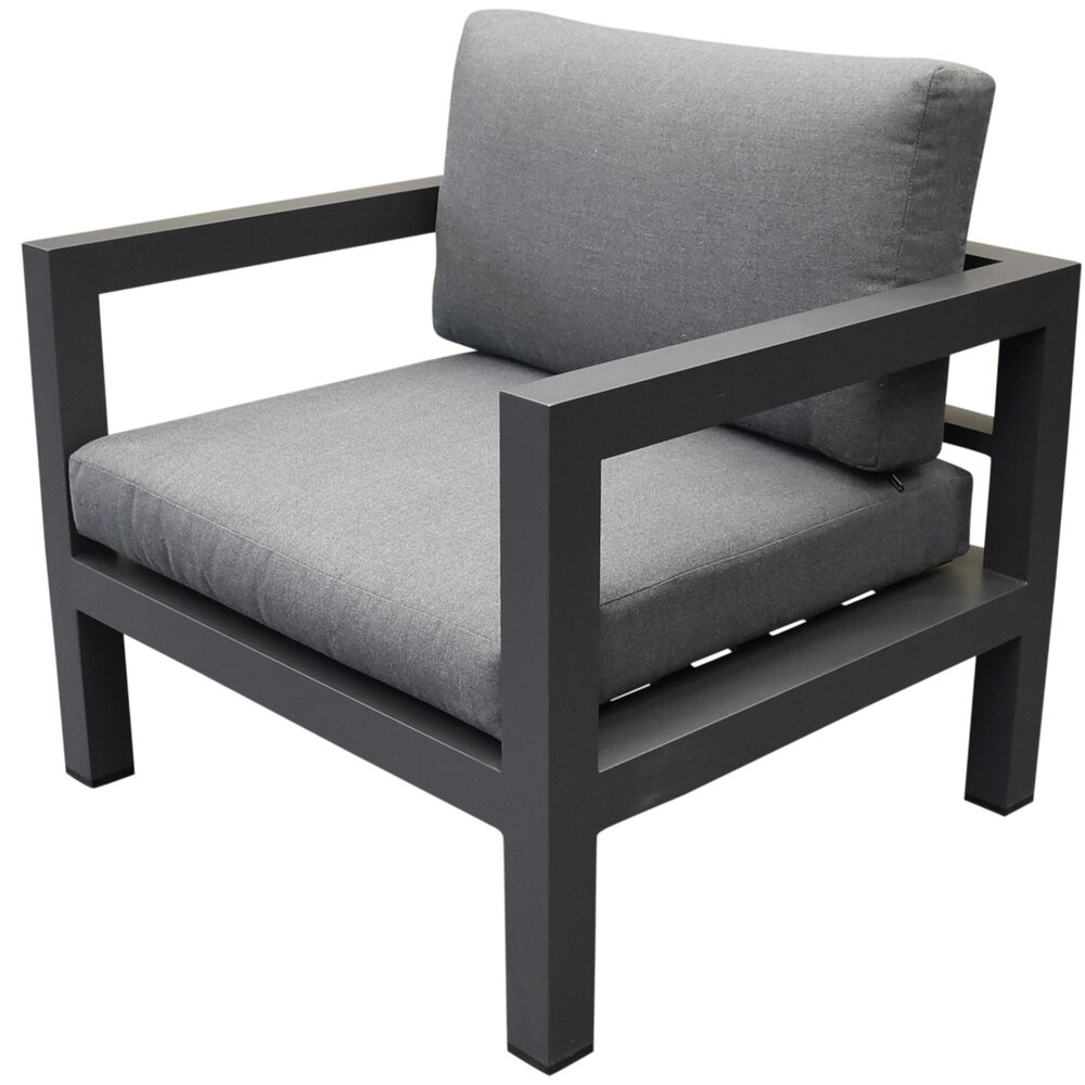 AVH-Collectie Sunshine lounge tuinstoel aluminium antraciet AVH-Collectie Sunshine lounge tuinstoel aluminium antraciet