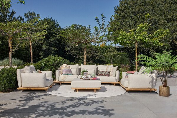 SUNS Bora stoel bank loungeset 4 delig naturel gravel SUNS SUNS Bora stoel bank loungeset 4 delig naturel gravel SUNS