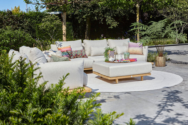 SUNS Bora stoel bank loungeset 4 delig naturel gravel SUNS SUNS Bora stoel bank loungeset 4 delig naturel gravel SUNS