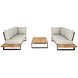 SUNS Nardo sofa loungeset 3 delig soft grey mixed weave / matt royal grey SUNS SUNS Nardo sofa loungeset 3 delig soft grey mixed weave / matt royal grey SUNS
