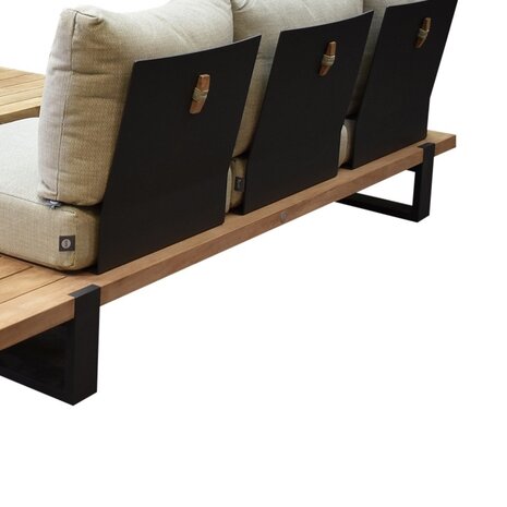 SUNS Nardo sofa loungeset 3 delig soft grey mixed weave / matt royal grey SUNS SUNS Nardo sofa loungeset 3 delig soft grey mixed weave / matt royal grey SUNS